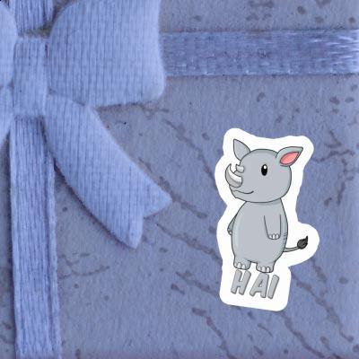 Hai Sticker Rhino Laptop Image