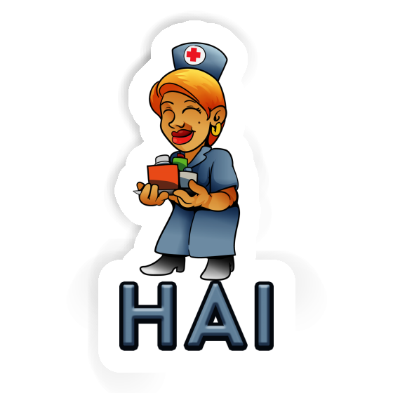 Hai Aufkleber Krankenschwester Image