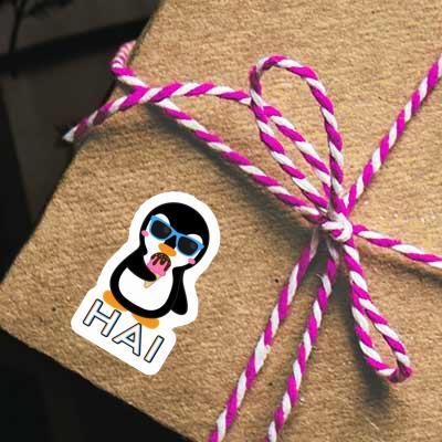 Autocollant Hai Pingouin glacé Notebook Image
