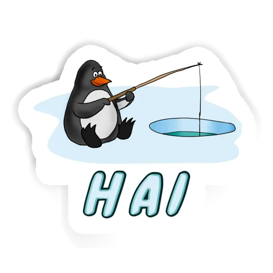 Autocollant Hai Pingouin pêcheur Gift package Image