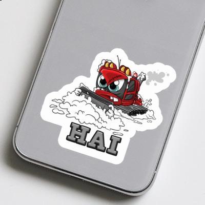 Hai Sticker Snow groomer Laptop Image