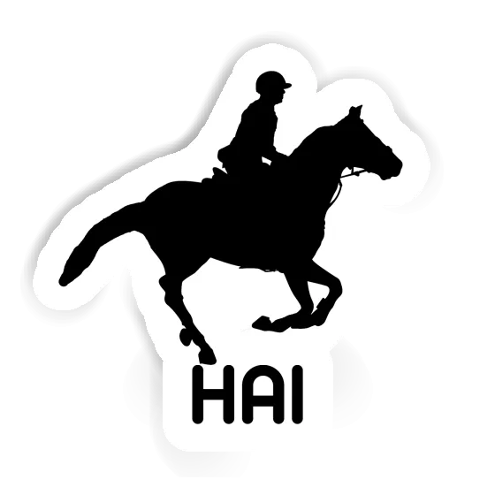 Horse Rider Sticker Hai Laptop Image