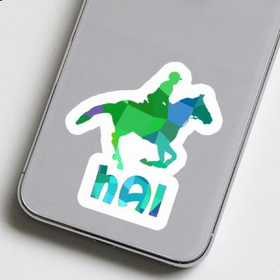 Hai Sticker Horse Rider Image