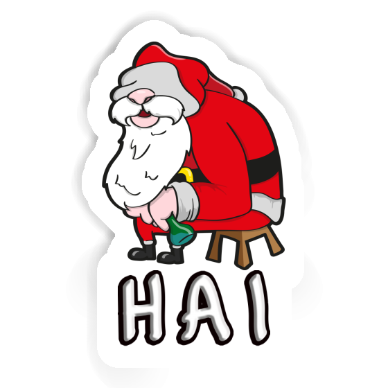 Santa Claus Sticker Hai Notebook Image