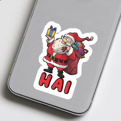 Sticker Weihnachtsmann Hai Gift package Image