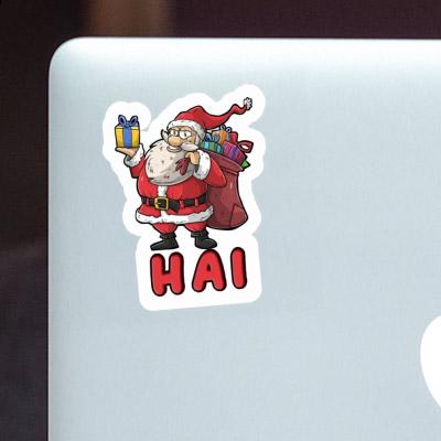 Sticker Weihnachtsmann Hai Gift package Image