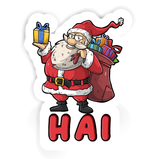 Sticker Weihnachtsmann Hai Laptop Image