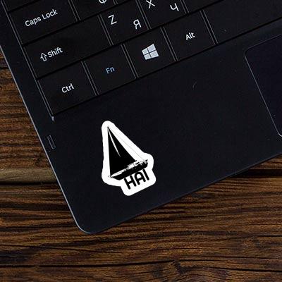Segelboot Sticker Hai Notebook Image