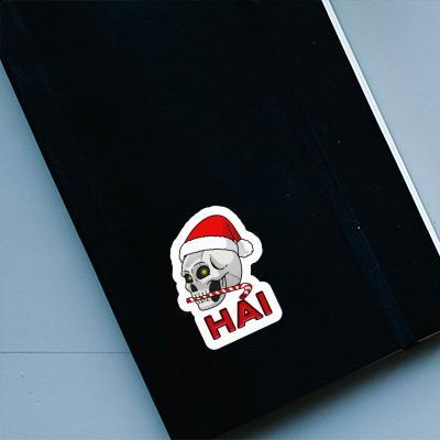 Hai Aufkleber Weihnachtstotenkopf Laptop Hai Aufkleber Weihnachtstotenkopf Laptop Image