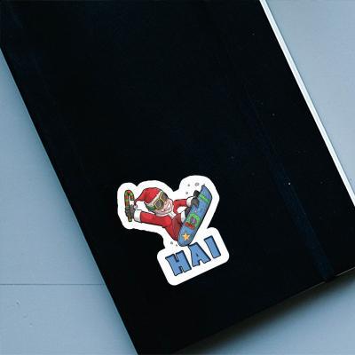 Hai Autocollant Snowboarder de Noël Laptop Hai Autocollant Snowboarder de Noël Laptop Image