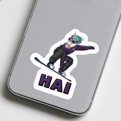 Sticker Snowboarder Hai Notebook Sticker Snowboarder Hai Gift package Image