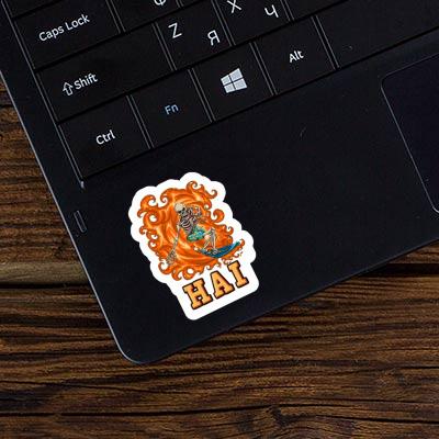 Sticker Wellenreiter Hai Notebook Sticker Wellenreiter Hai Gift package Image