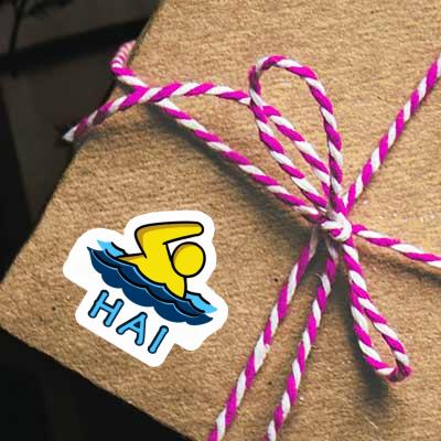 Swimmer Sticker Hai Laptop Image
