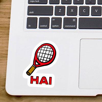 Sticker Hai Tennis Racket Notebook Image