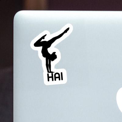 Autocollant Femme de yoga Hai Laptop Autocollant Femme de yoga Hai Laptop Image