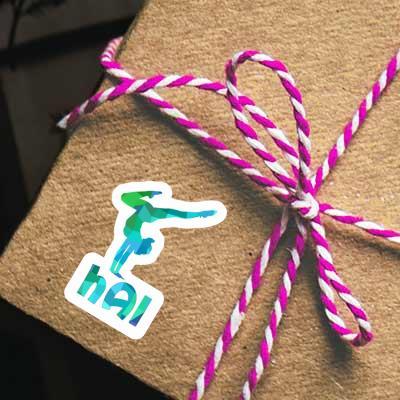 Sticker Hai Yoga-Frau Image