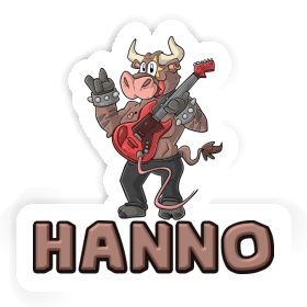 Sticker Hanno Guitarist Image