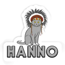 American Indian Sticker Hanno Image