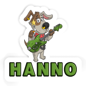 Sticker Hanno Guitarist Image