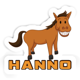 Sticker Hanno Grinning Horse Image