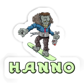 Hanno Sticker Snowboarder Image