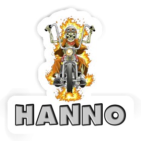 Motorbike Rider Sticker Hanno Image