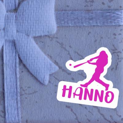 Sticker Hanno Baseball Player Notebook Sticker Hanno Baseball Player Gift package Image