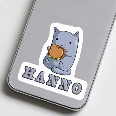 Sticker Hanno Hamburger Cat Notebook Image