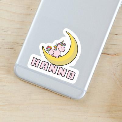 Sticker Moon Unicorn Hanno Laptop Image