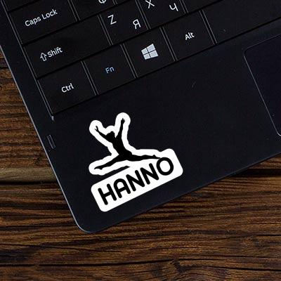 Hanno Sticker Gymnast Laptop Image