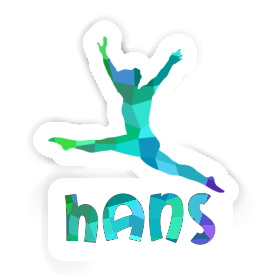 Sticker Gymnastin Hans Image