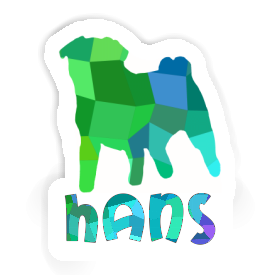 Sticker Hans Mops Image