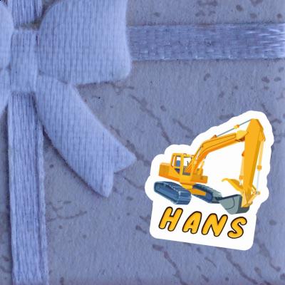 Hans Autocollant Pelleteuse Laptop Image