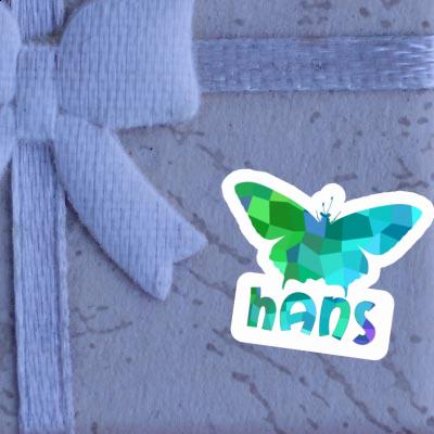 Butterfly Sticker Hans Notebook Image