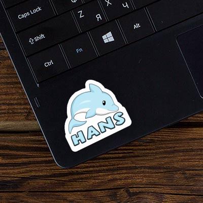 Sticker Hans Dolphin Laptop Image