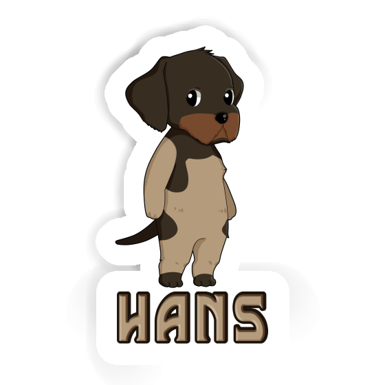 Autocollant Braque allemand à poil dur Hans Laptop Autocollant Braque allemand à poil dur Hans Laptop Image
