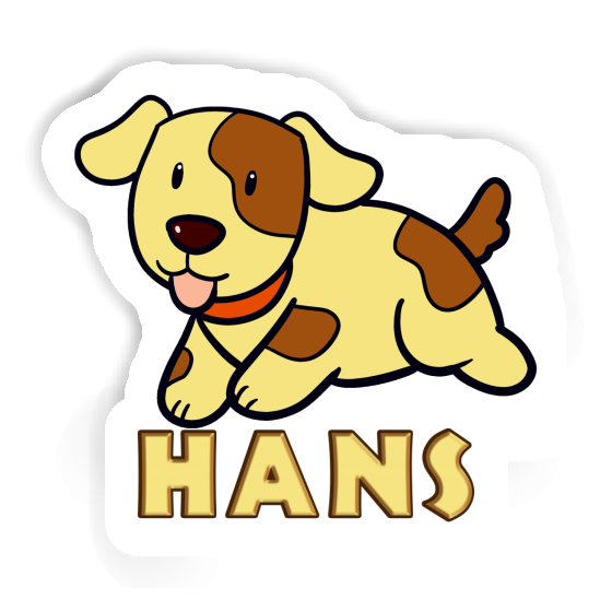 Hans Sticker Dog Laptop Image