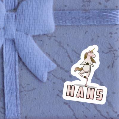 Sticker Hans Yoga Unicorn Sticker Hans Yoga Unicorn Image