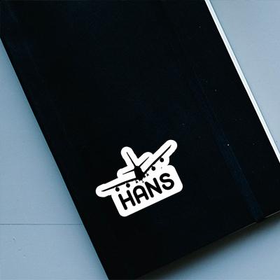 Hans Sticker Airplane Image