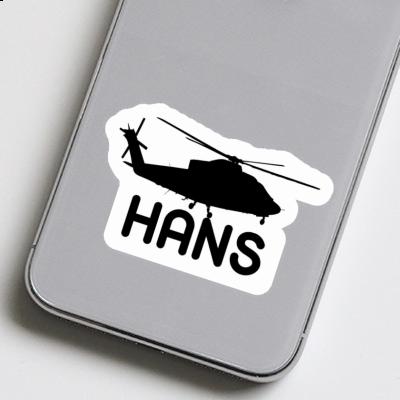 Sticker Hans Helicopter Gift package Image
