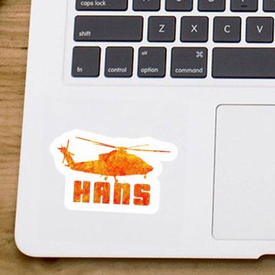 Sticker Hans Helicopter Gift package Image