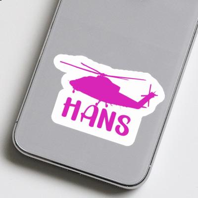 Sticker Hans Helicopter Gift package Image