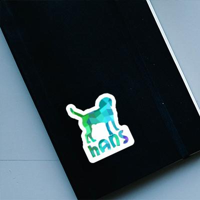 Dog Sticker Hans Notebook Image