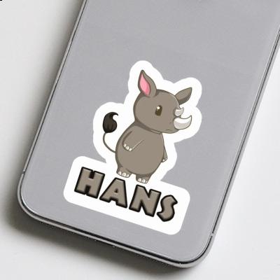 Sticker Rhino Hans Gift package Image