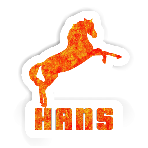 Autocollant Cheval Hans Image