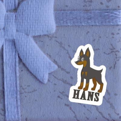 Pinscher Sticker Hans Gift package Image