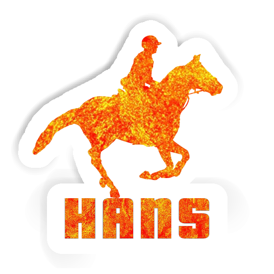 Autocollant Cavalière Hans Laptop Image