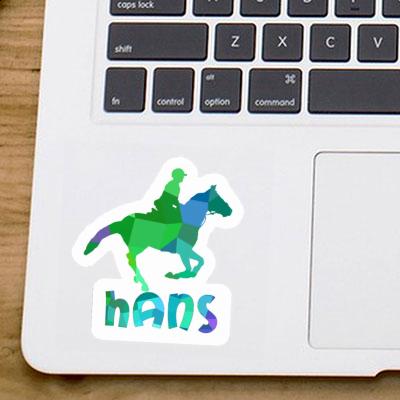 Sticker Hans Horse Rider Notebook Image