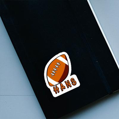 Hans Sticker Rugby Notebook Image