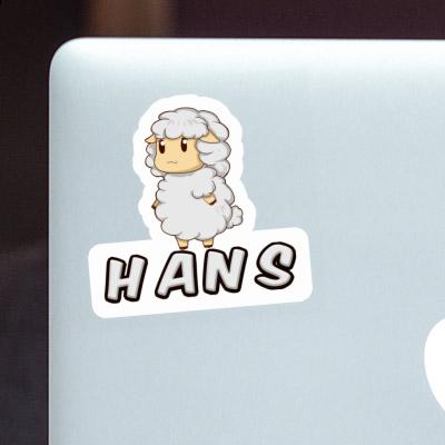 Sticker Sheep Hans Laptop Image